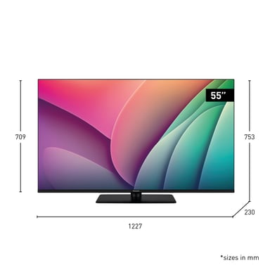 Panasonic -55W80AEZ TV 139,7 cm (55'') 4K Ultra HD Smart TV Wifi Noir