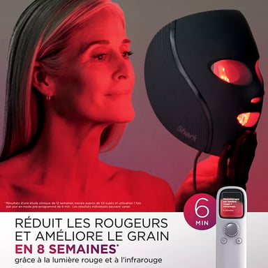 Masque LED SHARK CryoGlow avec rafraîchissement du contour des yeux Lilas