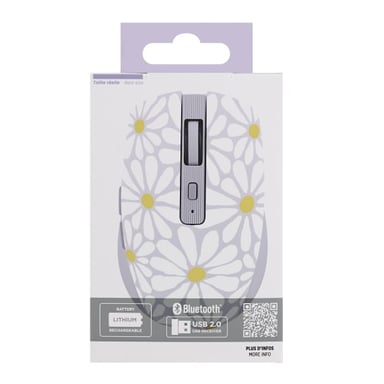 T'nB MWXFLOWER mouse destro Bluetooth + USB Type-A 1600 DPI
