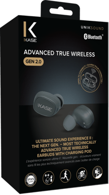 Cuffie intrauricolari Advanced True Wireless Gen 2.0 con custodia di ricarica, grigio siderale