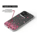 Coque en silicone - Compatible Xiaomi Redmi 13C 4G - design confettis de coeurs rose
