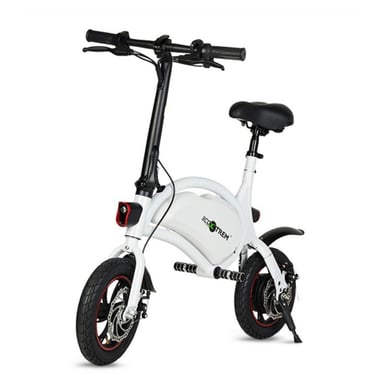 Vélo électrique 250W avec pédales et application  250 W, autononie du 25 km Km, roue du 14'', coleur Blanc
