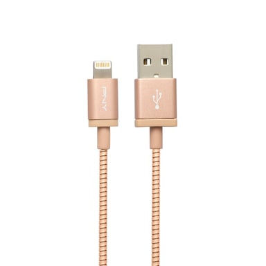 PNY USB A/Lightning 1.2 m 1,2 m Oro, Metálico