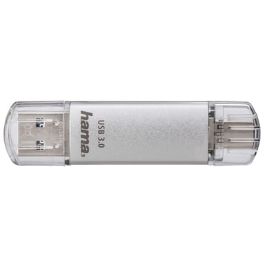 Hama C-Laeta lecteur USB flash 32 Go USB Type-A / USB Type-C 3.2 Gen 1 (3.1 Gen 1) Argent