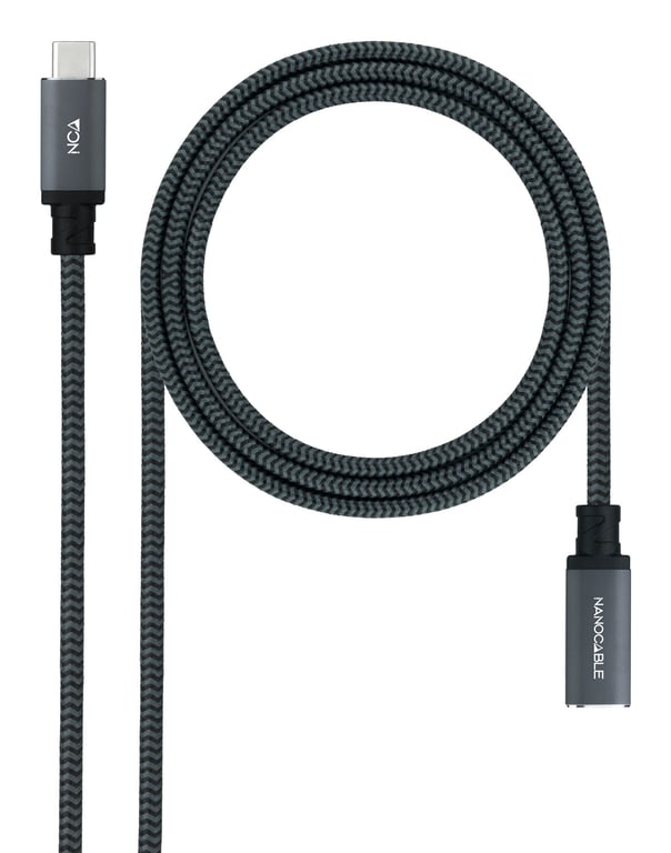Nanocable 10.01.4500-COMB câble USB USB 3.2 Gen 2x2 0,5 m USB C Noir - Neuf