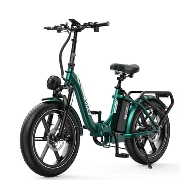 Vélo électrique OVIVO C2 PRO - Moteur 250W Batterie 48V18AH 20Pouces Freins Hydrauliques - VertBlanc - Neuf