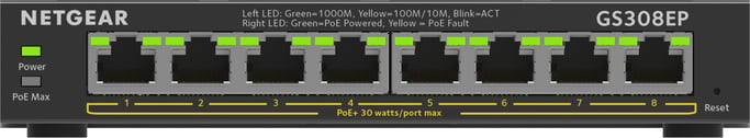 Netgear Commutateur GS308EP 8 ports Gigabit PoE+