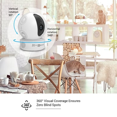 EZVIZ C6C FHD Dôme Caméra de sécurité IP Intérieure 1920 x 1080 pixels Au plafond/à poser