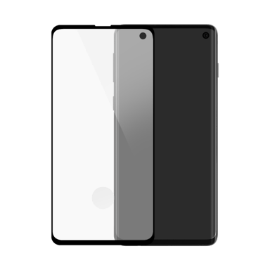 Protection d'écran en verre trempé Bord à  Bord Incurvé pour Samsung Galaxy S10, Noir