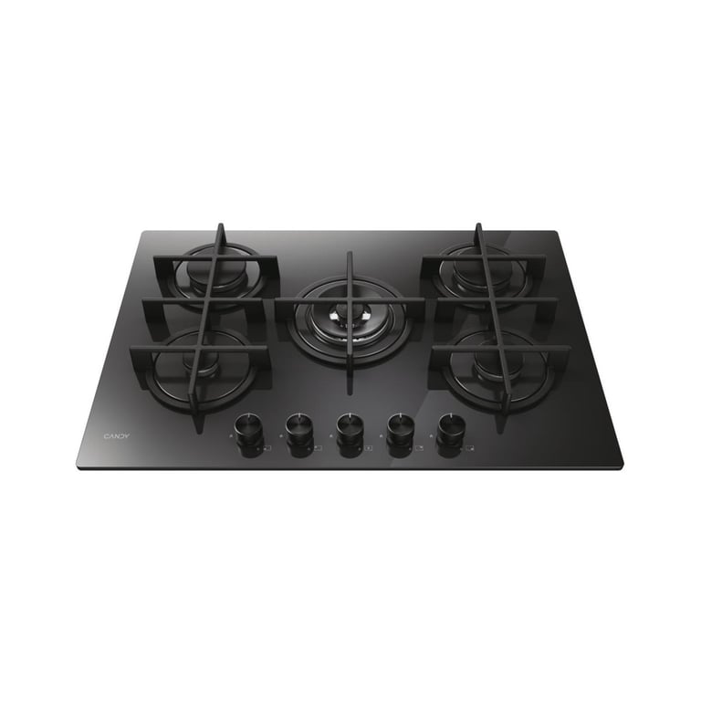 Plaque De Cuisson Gaz CANDY Moderna – 5 Feux, Verre Trempé - vue 4