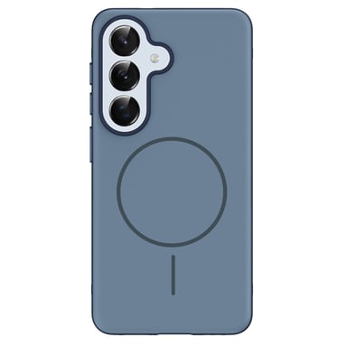 imoshion Coque arrière Color avec Thin MagSafe Ring pour Samsung Galaxy S25 - Bleu foncé
