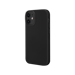 Funda de gel de silicona suave para iPhone 12 mini, negro satinado