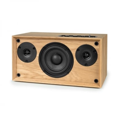 Enceinte Bluetooth 5.0 Thomson WS502 100 W - Boîtier en bois - Façade amovible - Entrée RCA, USB,