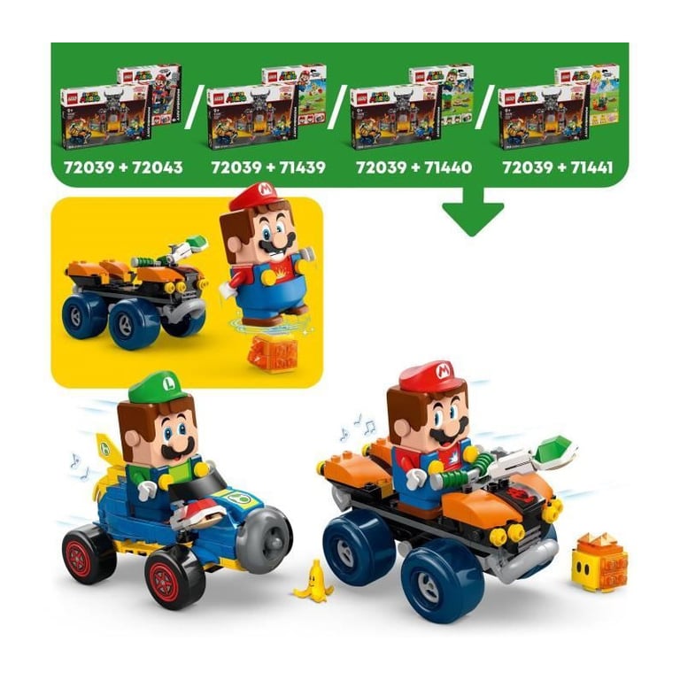 Lego Super Mario Mario Kart Château de Bowser - vue 5