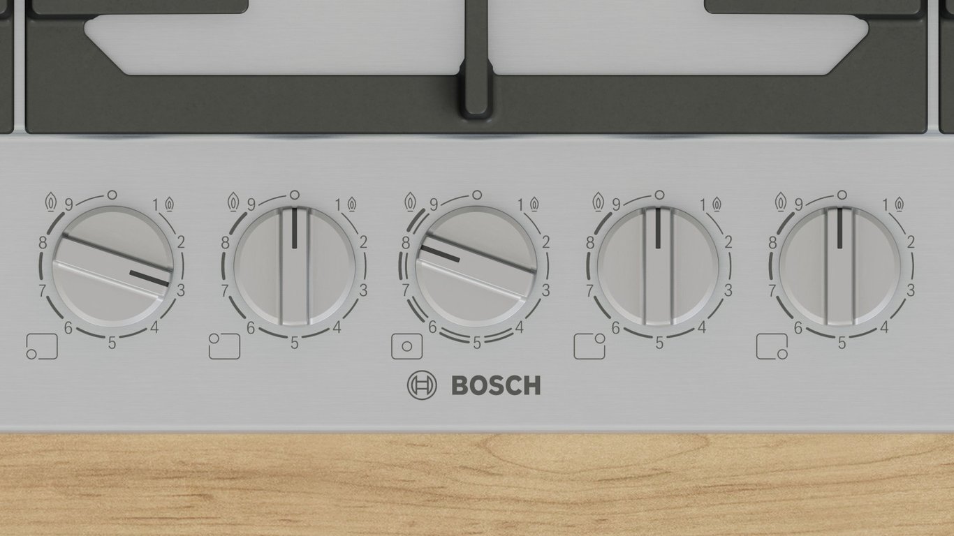 Plaque De Cuisson À Gaz Bosch PCR9A5I90 – 5 Zones, 12500 W, FlameSelect - vue 4
