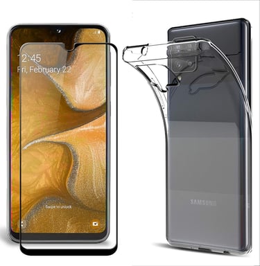 Samsung Galaxy A02S tpu et protection écran full noir