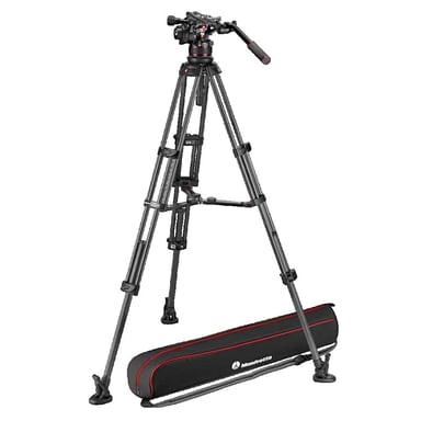 Trépied vidéo Manfrotto NITROTECH 612 en fibre de carbone noir - Neuf