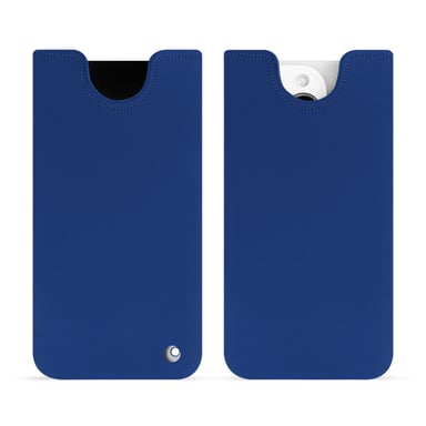 Pochette cuir Apple iPhone 15 Pro -  - Bleu - Cuir lisse