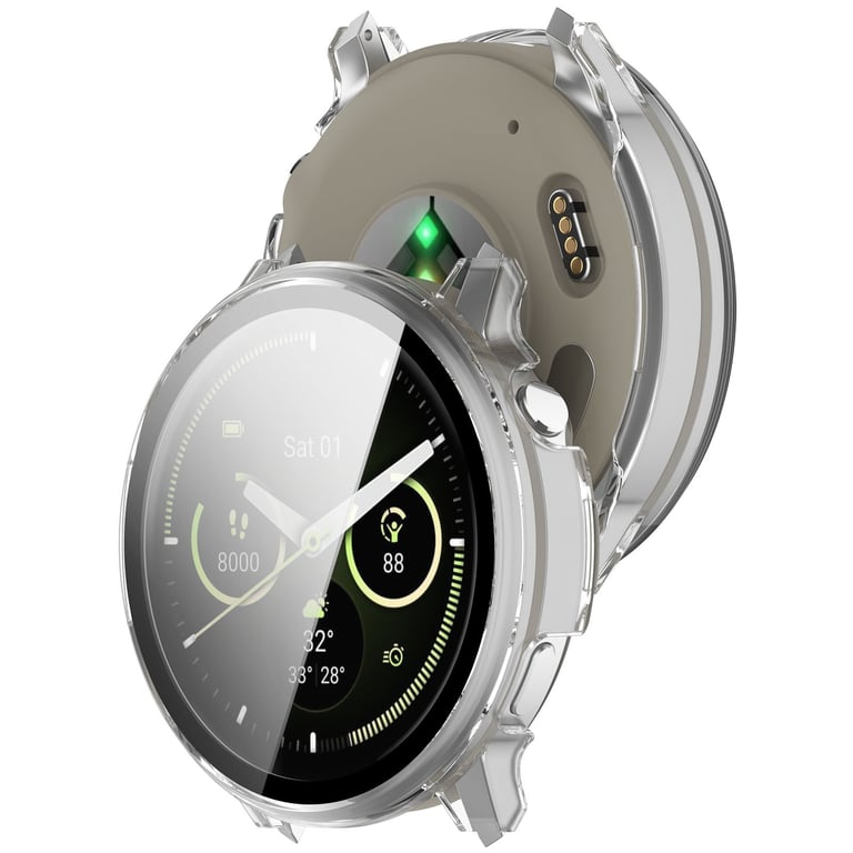 INF Boîtier PC Transparent avec Protecteur d'Écran en Verre Trempé Compatible avec Garmin Venu 4 (45mm) - vue 4