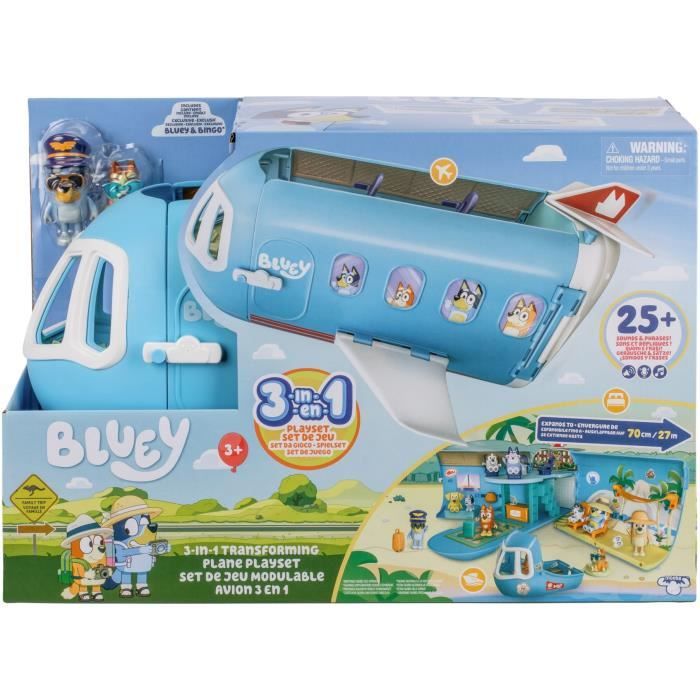 Avion de Bluey BLUEY Set de jeu transformable avec figurines et accessoires - vue 2