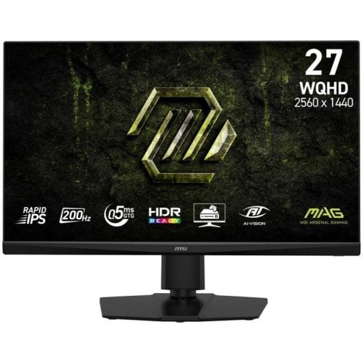 Monitor MSI MAG 272QPF E20 27 WQHD 200Hz Rapid IPS HDR Adaptive Sync 0 5ms - vue 2