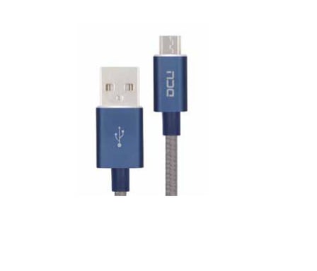 DCU Advance Tecnologic 30401280 cable USB 1 m Micro-USB A USB A Azul, Gris