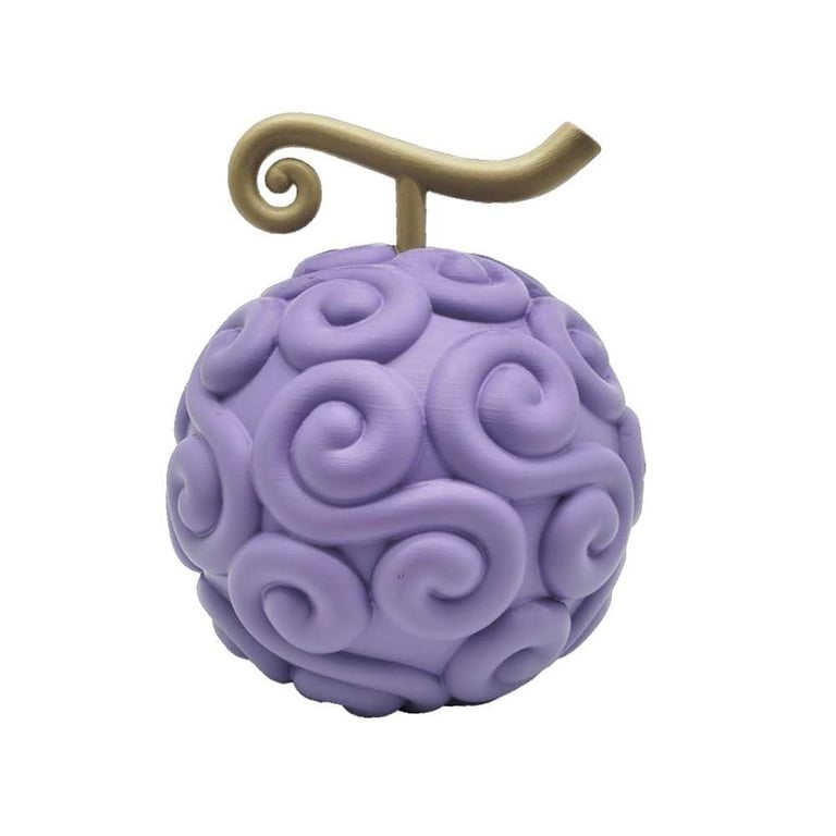 Figurine lumineuse TEKNOFUN One Piece Fruit du Démon Gum Gum 20 cm finition mate violette - Neuf