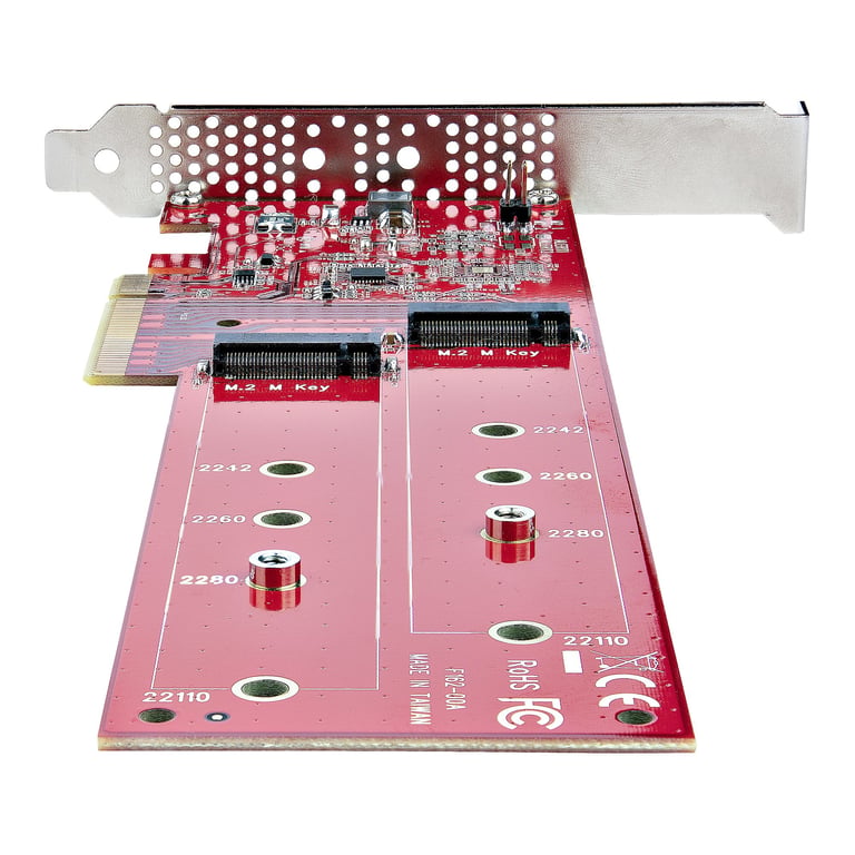 Adaptateur PCIe StarTech QUAD-M2-PCIE-CARD-B – 4 Ports M.2 NVMe/AHCI, PCIe 4.0 - vue 6