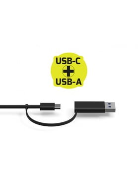 Port Designs 901908-W-EU Docking Station USB 3.2 Gen 1 con cable (3.1 Gen 1) Tipo-A Negro