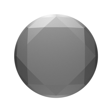 PopSockets PopGrip, Plata Diamante Metálico