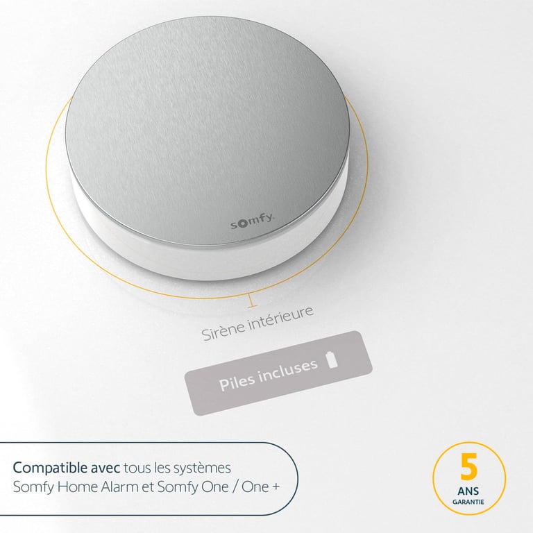 Sirène intérieure Compatible Home Alarm Advanced et Somfy One + 105 dB - vue 3