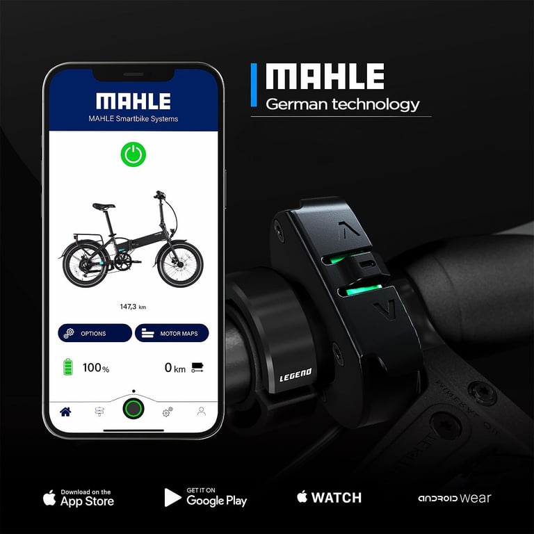 Vélo Électrique Pliable Smartbike Legend Monza – 250 W, Batterie 14 Ah, Autonomie 100 km - vue 2