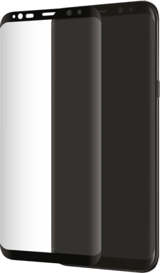 Protector de pantalla de cristal templado avanzado de borde a borde para Samsung Galaxy S8+, Negro