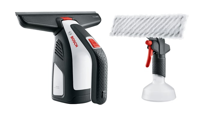 Bosch GlassVAC Solo Plus laveur de vitres électriques 0,1 L Noir, Blanc