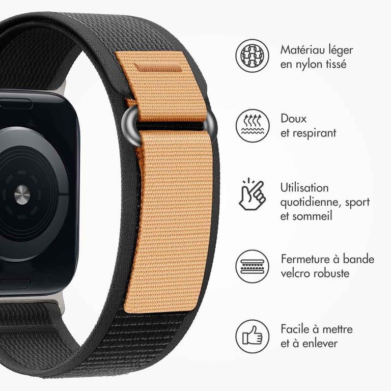 Bracelet Apple Watch 42mm Nylon Trail - vue 6