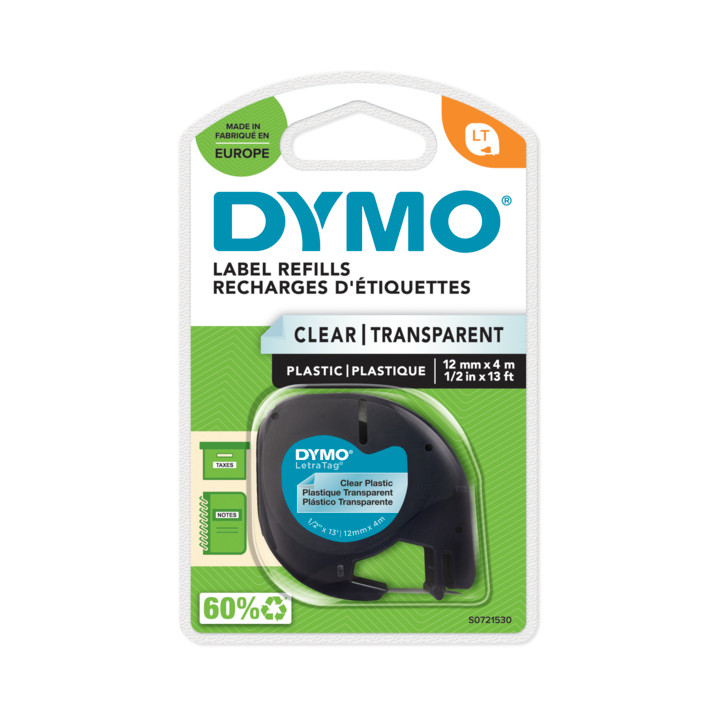 Ruban Dymo Lt Plastique 12 Mm X 4 Mm Dymo Le Ruban - vue 3
