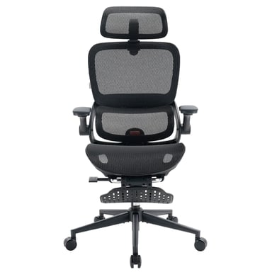 B100 Pro Sedia ergonomica – Supporto lombare dinamico,Braccioli 4D rivestiti in PU con design ribaltabile,Poggiatesta 3D 36,5 cm,Inclinazione 135° con poggiapiedi,Rete traspirante,150kg max,Nero