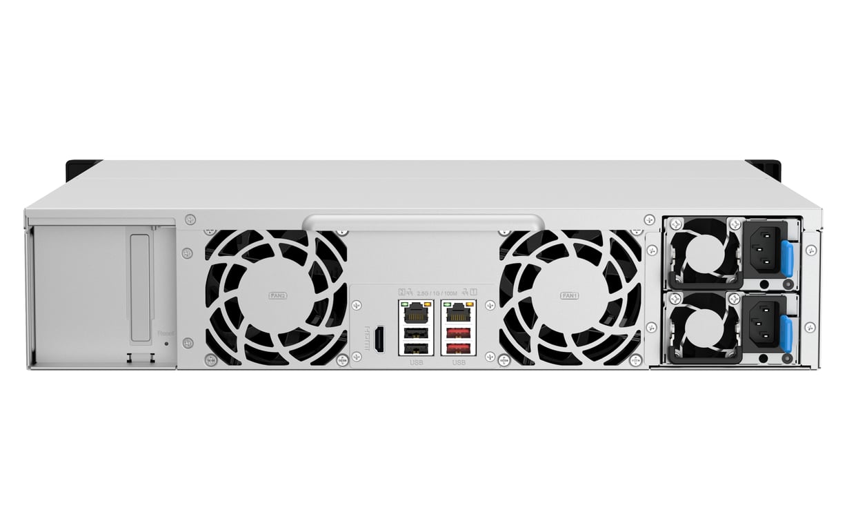 QNAP TS RP NAS Rack 2 U Intel® Celeron® 8 Go DDR4 0 To QNAP QTS Aluminium Neuf - vue 2