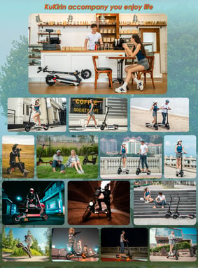 Patinete Eléctrico KuKirin M4 Max - Motor  800W Batería 48V18.2AH Neumáticos De 10  Pulgadas Frenos de Disco - Plata