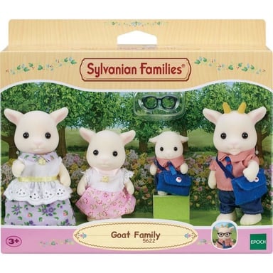 Figurines miniatures - La famille Chevre - 4 personnages articulés et habillés avec soin