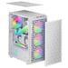Mars Gaming MC-MAG, Caja Gaming ATX, Ventana Lateral Completa Cristal Templado, Doble Rejilla Magnética Antipolvo Frontal + Superior, 3x Ventiladores FRGB 120mm, Refrigeración Líquida 360mm, Blanco