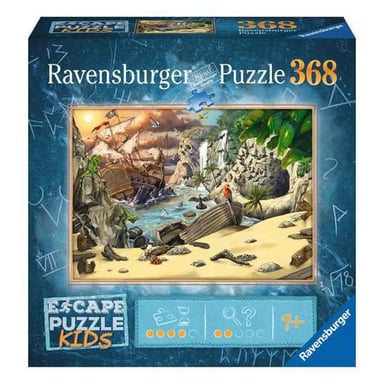 Puzzle de Piratas para Niños - 368 Piezas Contorno
