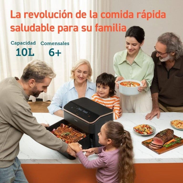 Friteuse Sans Huile COSORI DualBlaze Twinfry 10L – 2800 W, Double Résistance, 6 Modes - vue 5