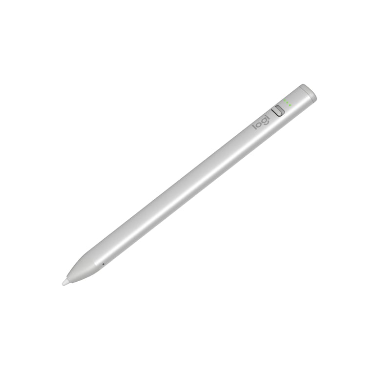 Stylet numérique Logitech Crayon pour modèles iPad avec ports USB C Argent - Neuf