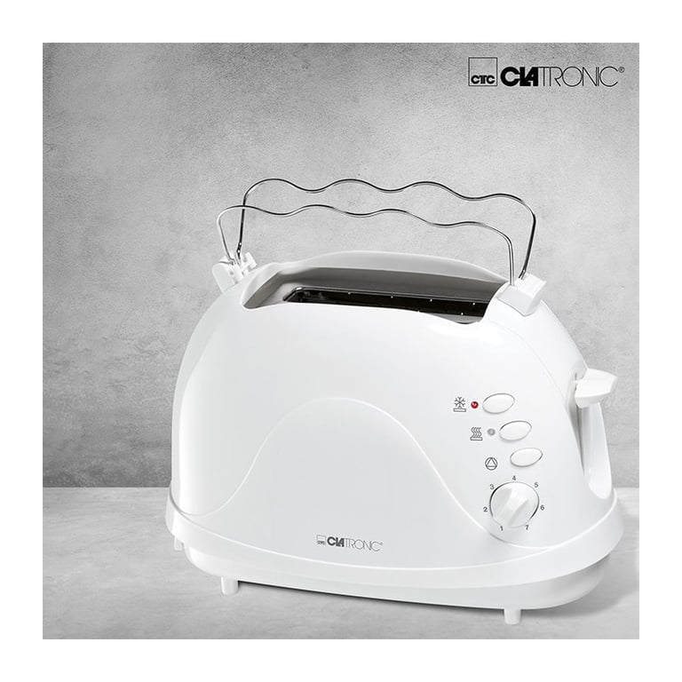 Grille-Pain Clatronic TA 3565 – 700W, 2 Fentes, Décongélation, Arrêt Automatique - vue 6