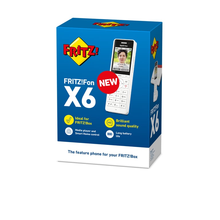 FRITZ!Fon X6 Telefono DECT Identificatore di chiamata Bianco - vue 3