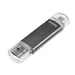 Penna USB ''Laeta Twin'', USB 2.0, 128 GB, 10 MB/s, grigio