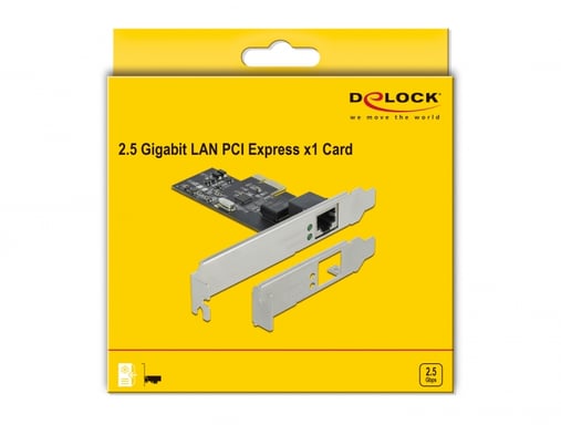 DeLOCK Tarjeta PCI Express x1 a 1 x 2,5 Gigabit LAN