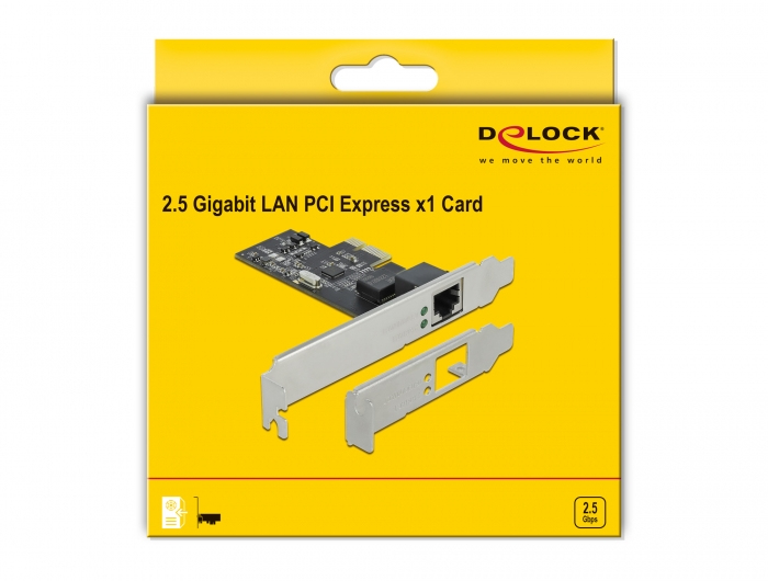 DeLOCK Carte PCI Express x1 vers 1 x 2 5 Gigabit LAN Neuf - vue 2
