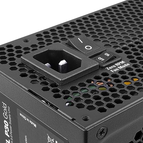 Rebel P30 Gold Atx3.0 schwarz 1x 12vhpwr 4x Pcie Kabel manag - vue 9